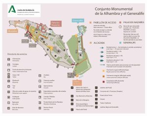 Alhambra accesibilidad movilidad reducida Mapa información útil